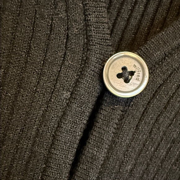 Wilfred Black Ribbed Button-Front Tank Top - Picture 4 of 5